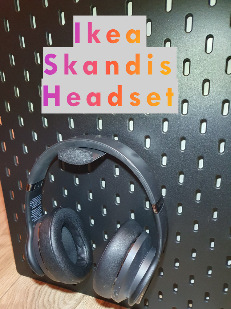 Ikea Skadis Pegboard Kulaklık Tutucu