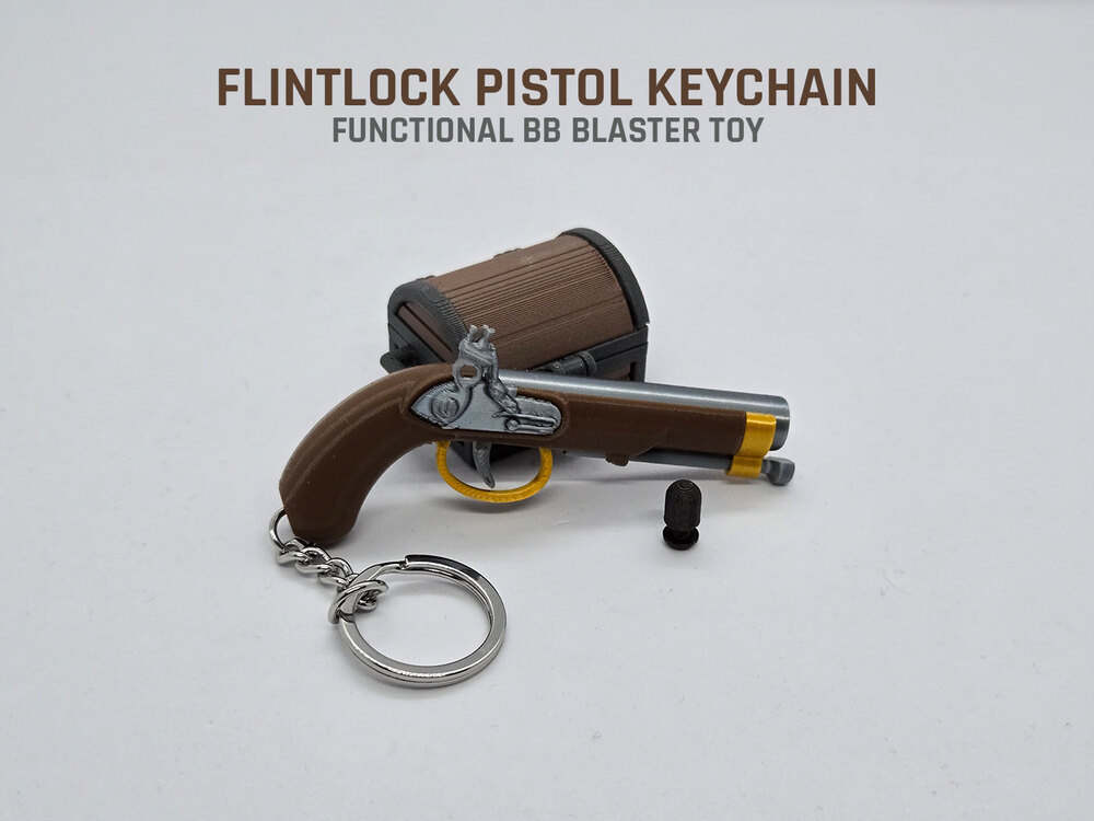 Boncuk Tabancası Anahtarlık - Flintlock