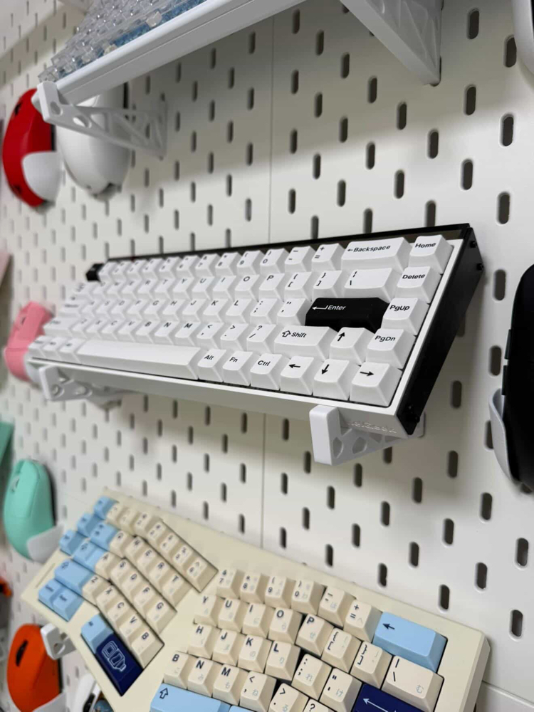 Yatay Delikli ikea Skadis Klavye Tutucu / Standı
