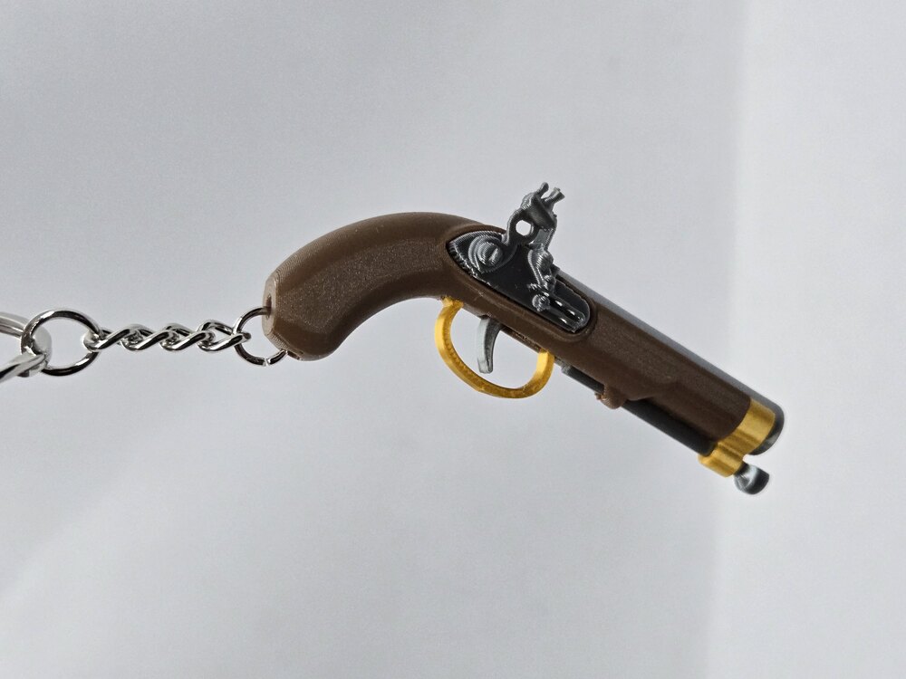 Boncuk Tabancası Anahtarlık - Flintlock