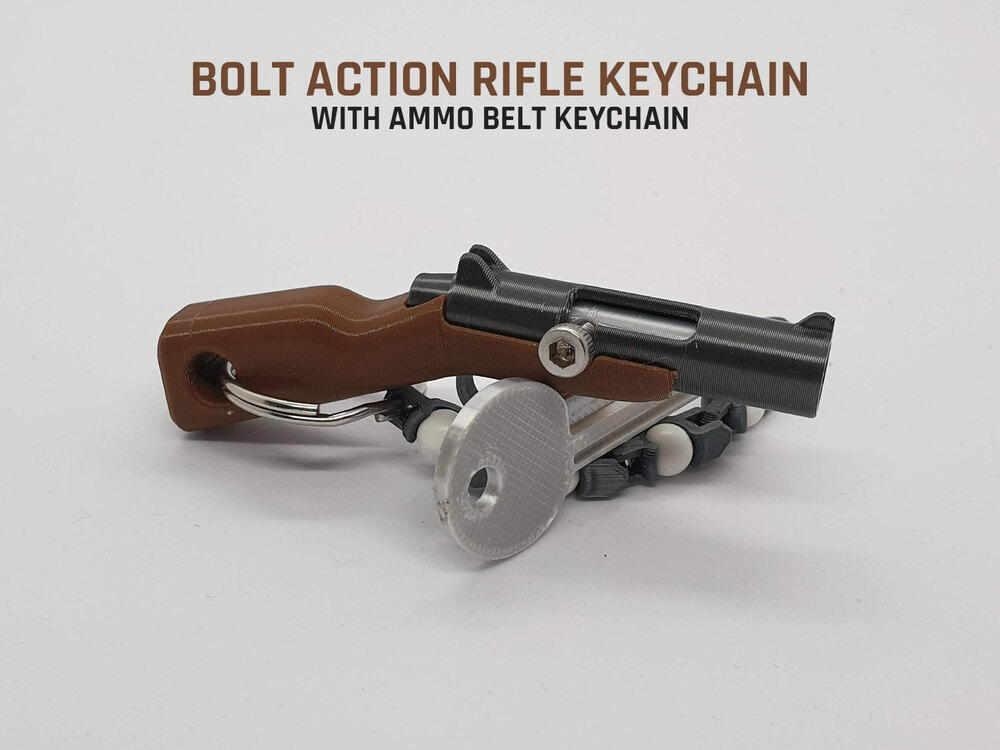 Boncuk Tabancası Anahtarlık - Bolt Action Riffle