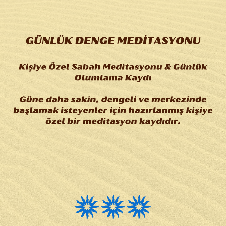 Günlük Denge Meditasyonu