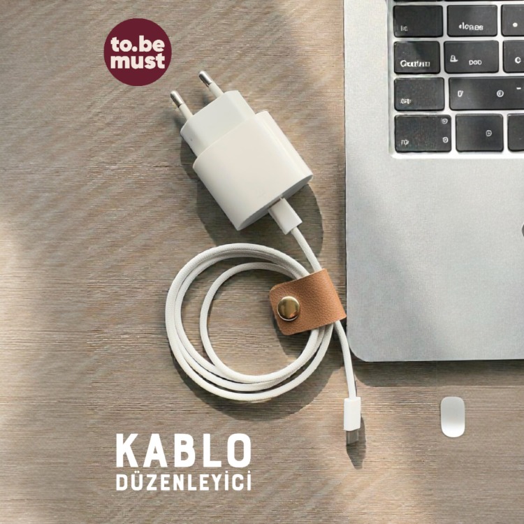 Tobemust 2'Lİ KAHVERENGİ /SİYAH - Kablo Düzenleyici - 2 Adet - 