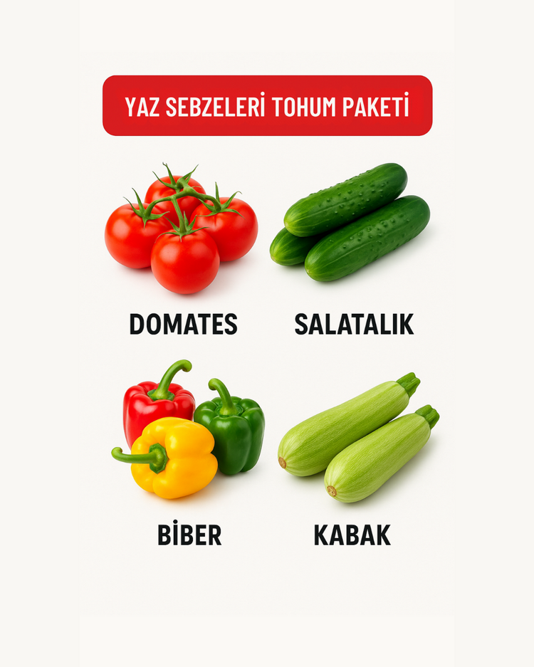 Yaz Sebzeleri Tohum Paketi ( Ata Tohumu)