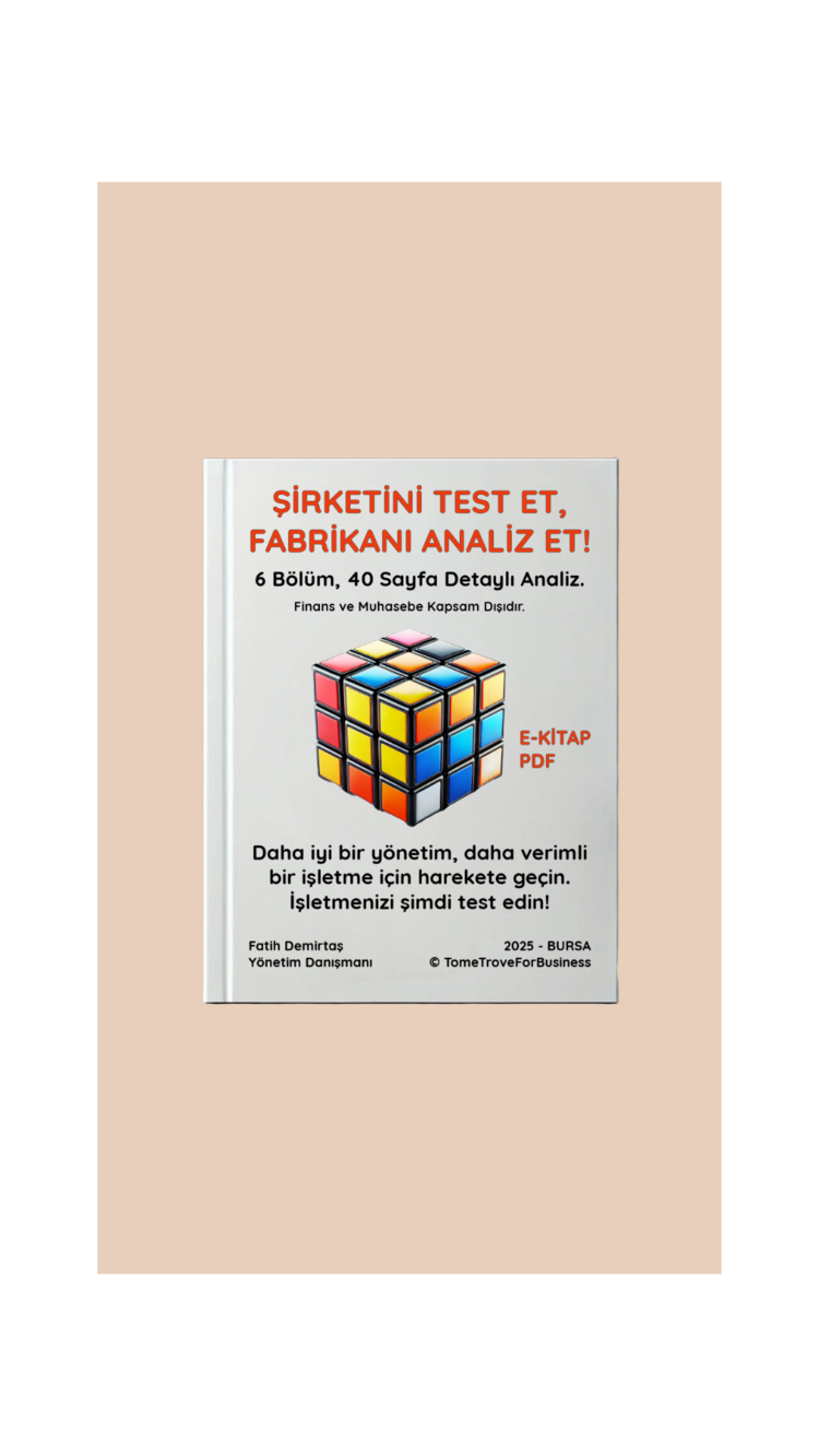 ŞİRKETİNİ TEST ET, FABRİKANI ANALİZ ET! E-KİTAP PDF