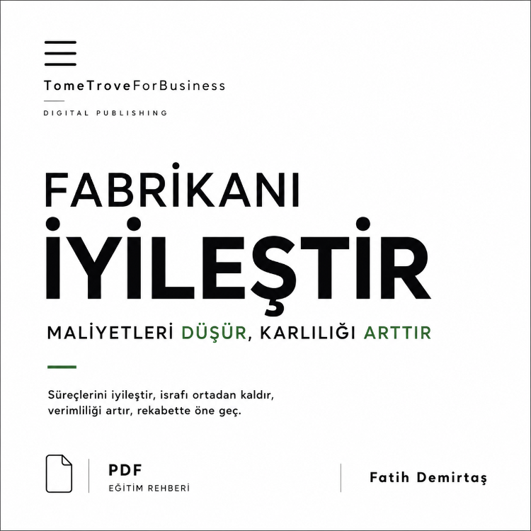 FABRİKANI İYİLEŞTİR - Maliyetleri düşür, karlılığı arttır.