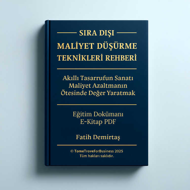 SIRA DIŞI MALİYET DÜŞÜRME TEKNİKLERİ REHBERİ