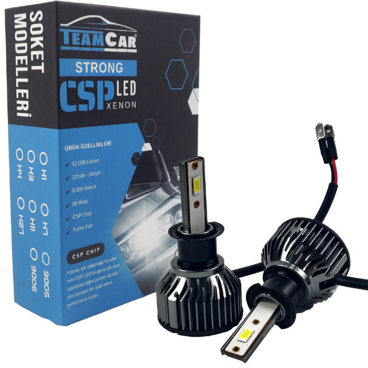 STRONG H3 LED XENON 12V-24V KISA CSP 60W 12000LM 8000K
