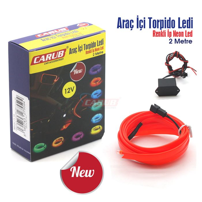 İP NEON LED 2 METRE KIRMIZI