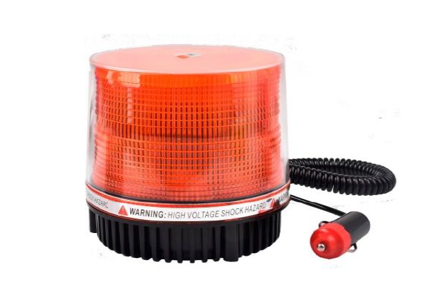 LAMBA TEPE MIKNATISLI LEDLİ ÇAKAR 12V-24V SARI ( TURUNCU)