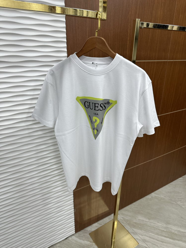 GUESS Baskılı İthal Siyah Tişört