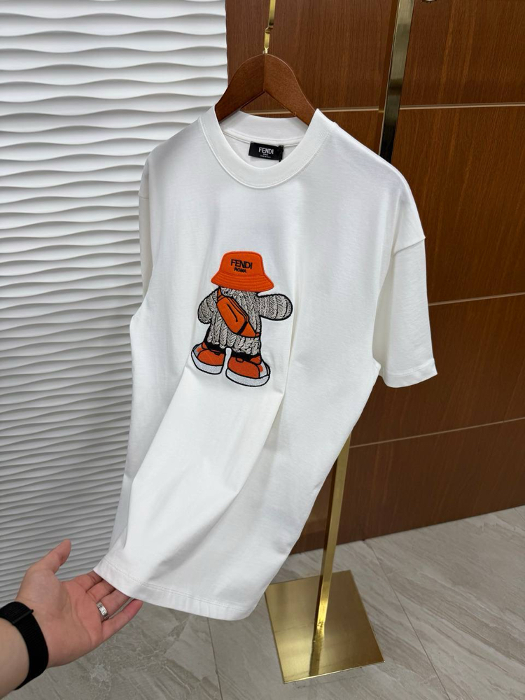 FENDİ Küçük Adam İthal Beyaz Tişört