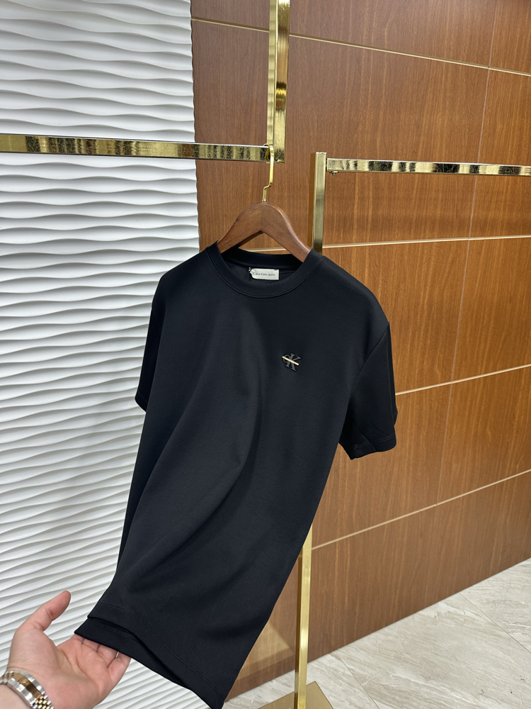 CALVIN KLEIN Demir Çakım Logo İthal Oysho Kumaş Siyah Tişört