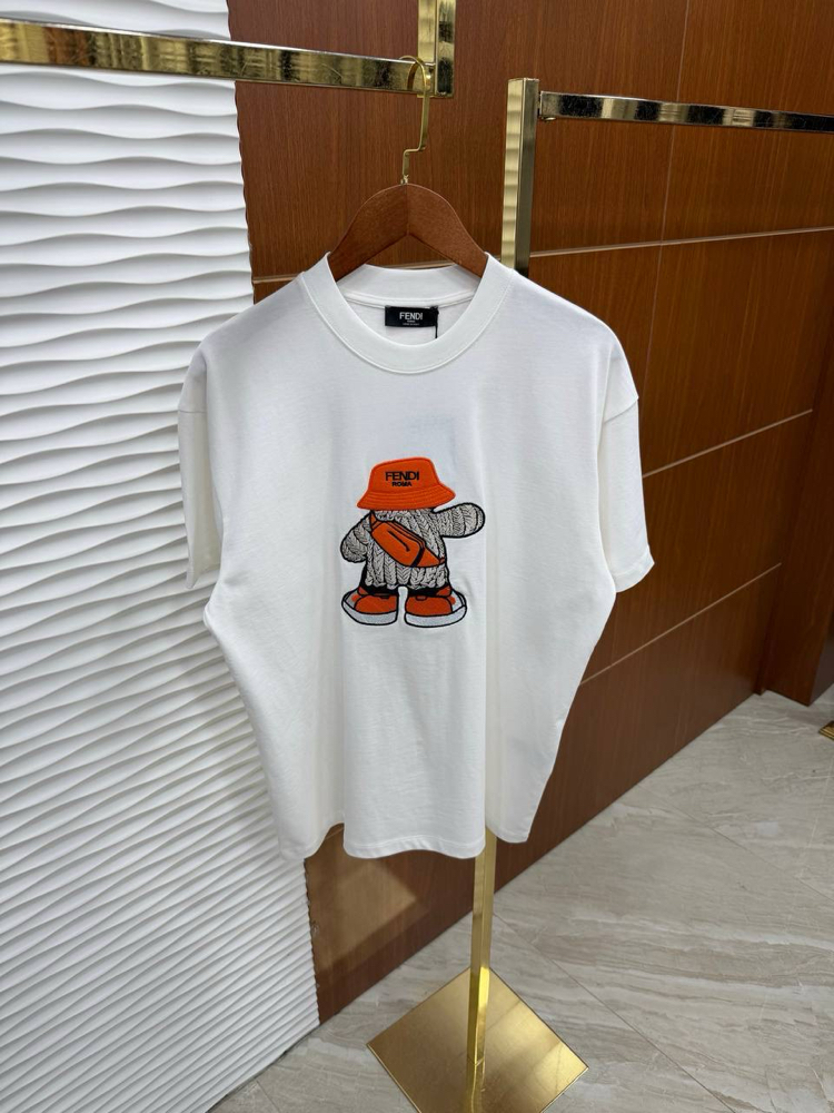 FENDİ Küçük Adam İthal Beyaz Tişört