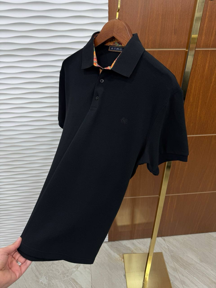 ETRO Siyah İthal Polo Yaka İç Yaka Detaylı 