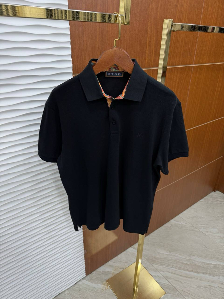 ETRO Siyah İthal Polo Yaka İç Yaka Detaylı 