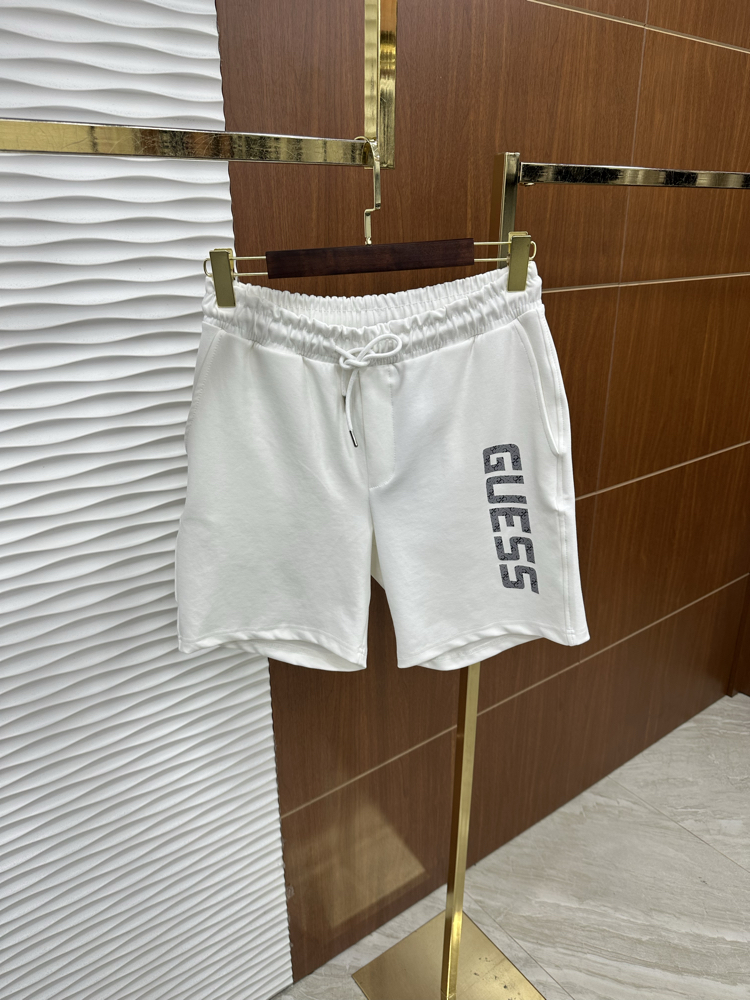 GUESS Baskı Detaylı İthal Beyaz Şort