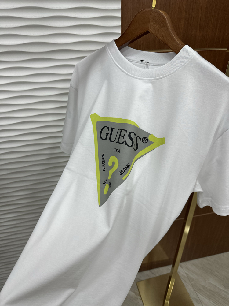 GUESS Baskılı İthal Siyah Tişört