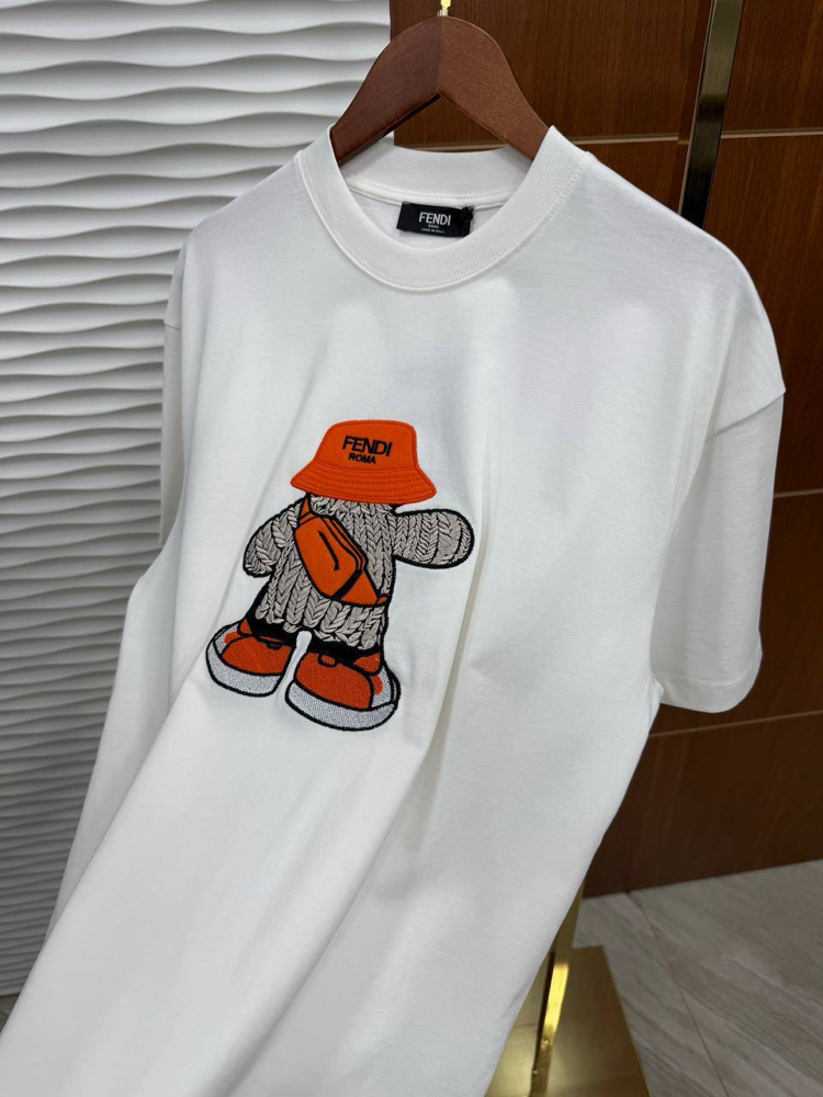 FENDİ Küçük Adam İthal Beyaz Tişört