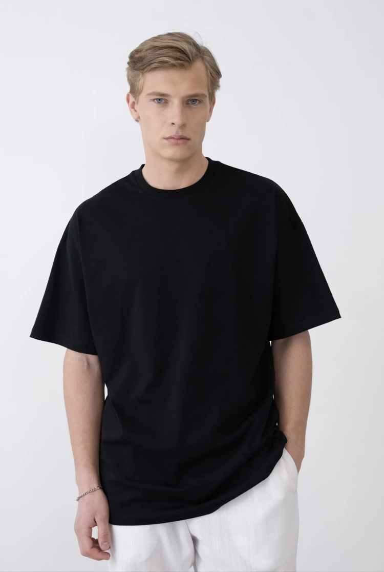 Siyah oversize T-shirt 