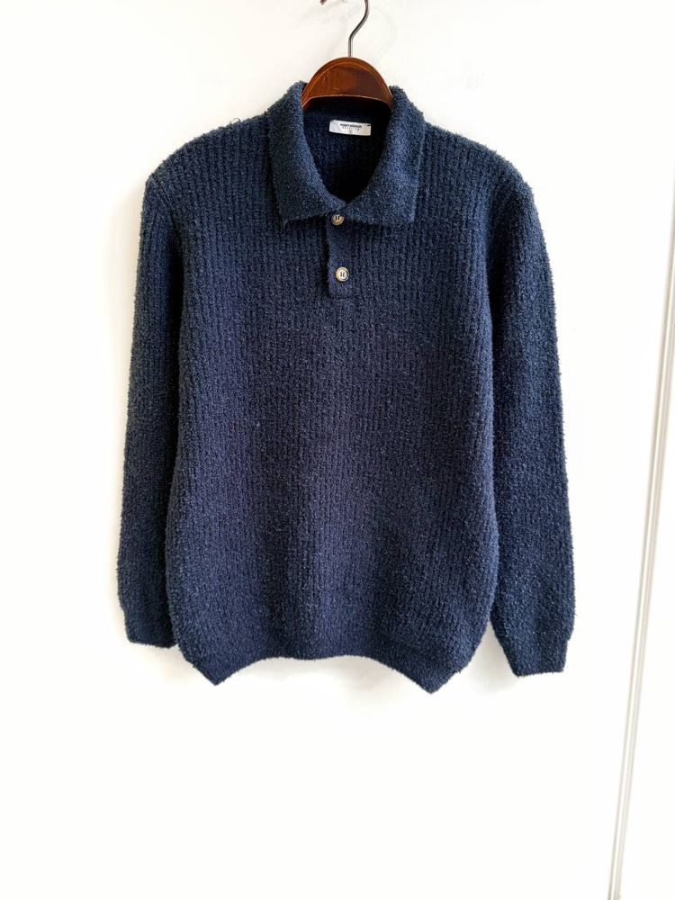 İndigo polo yaka kazak 