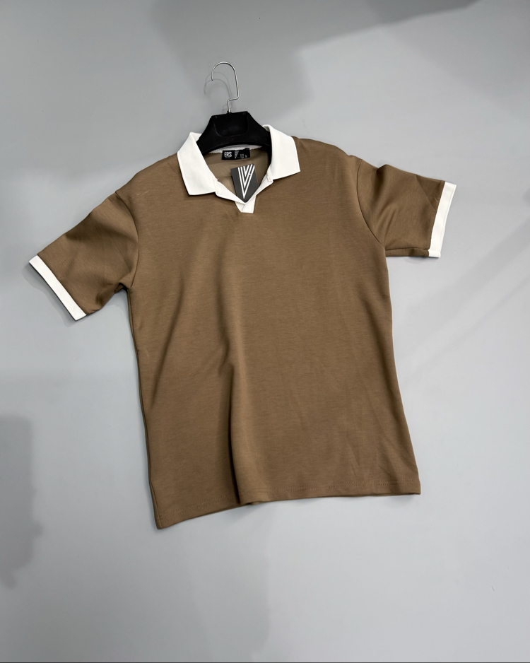 Sütlü kahve polo yaka