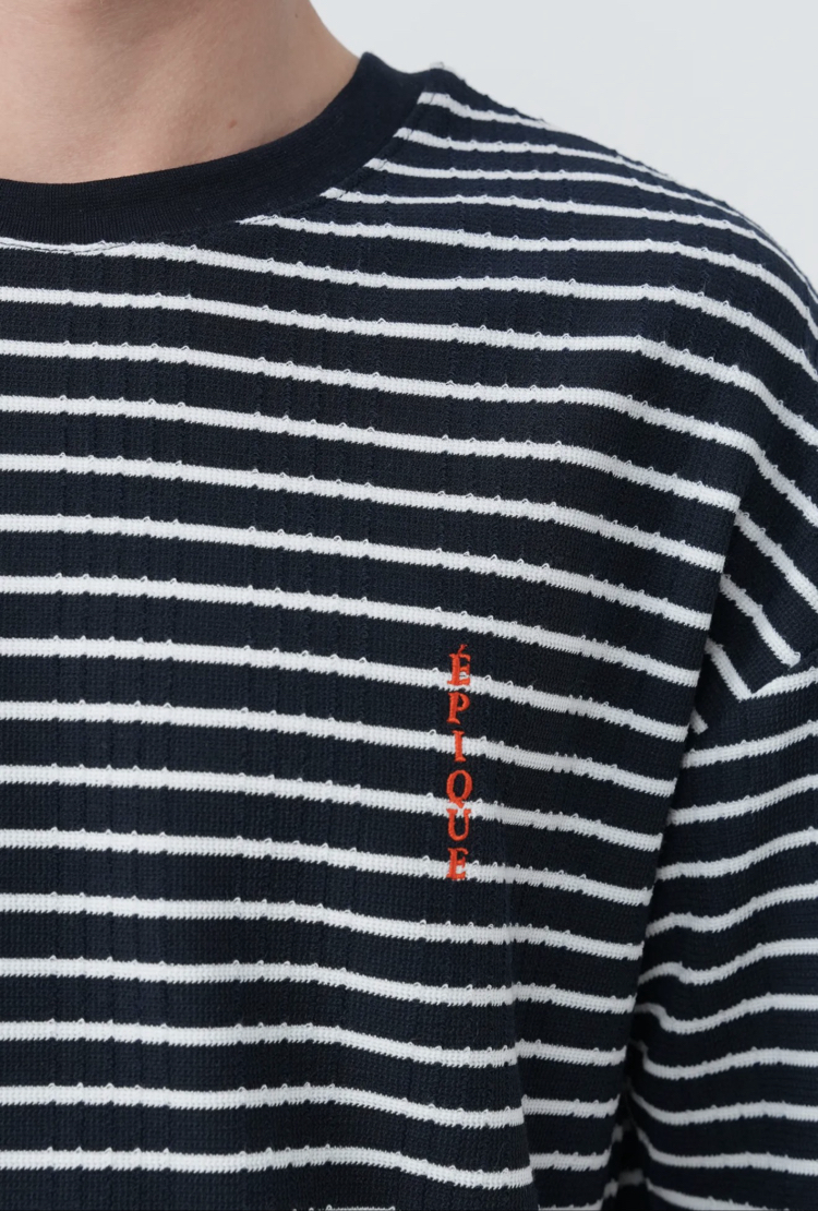 Çizgili oversize t-shirt 