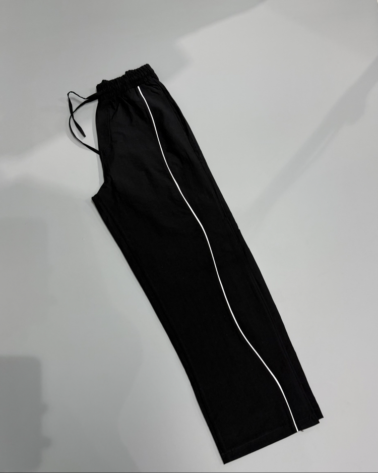 Siyah baggy paraşüt kumaş 
