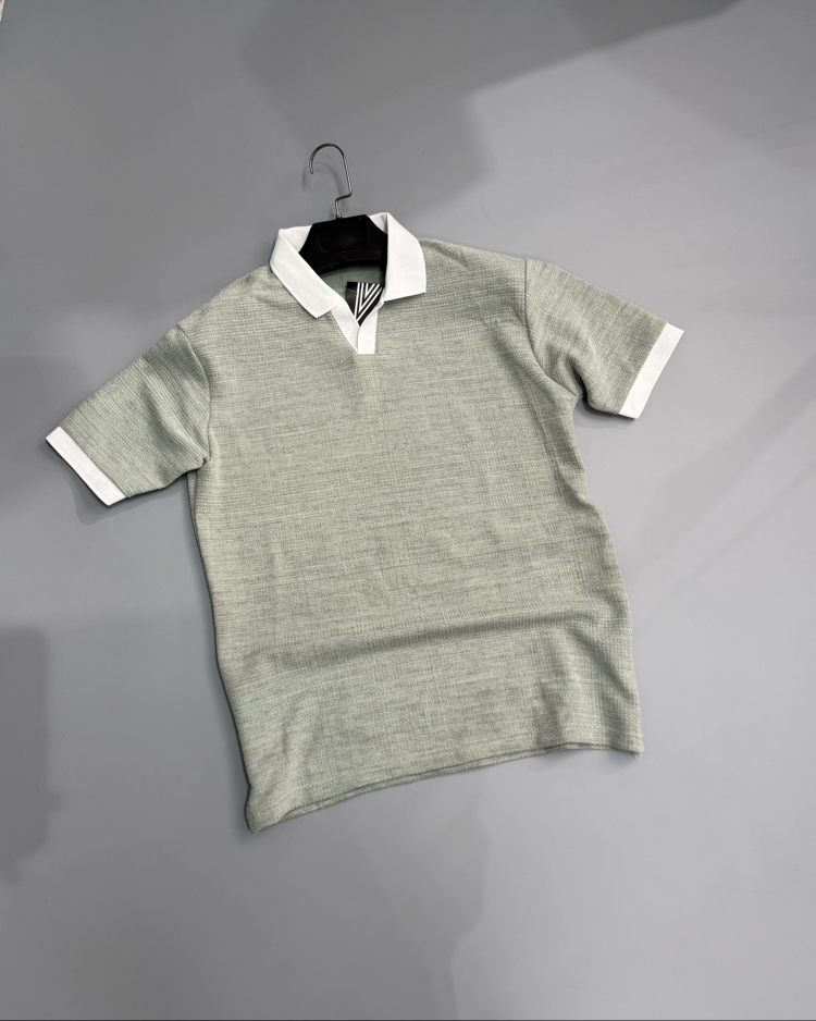 Mint yeşili polo yaka