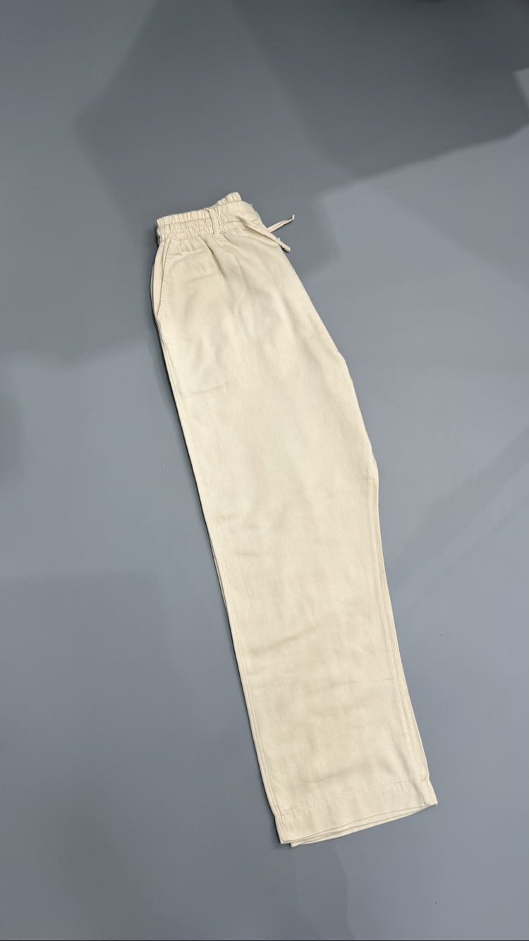Regular bej pantolon