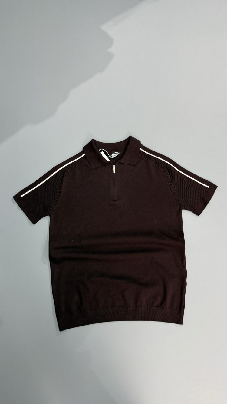 Fermuarlı polo yaka 