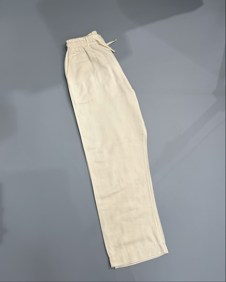 Bej baggy pantolon