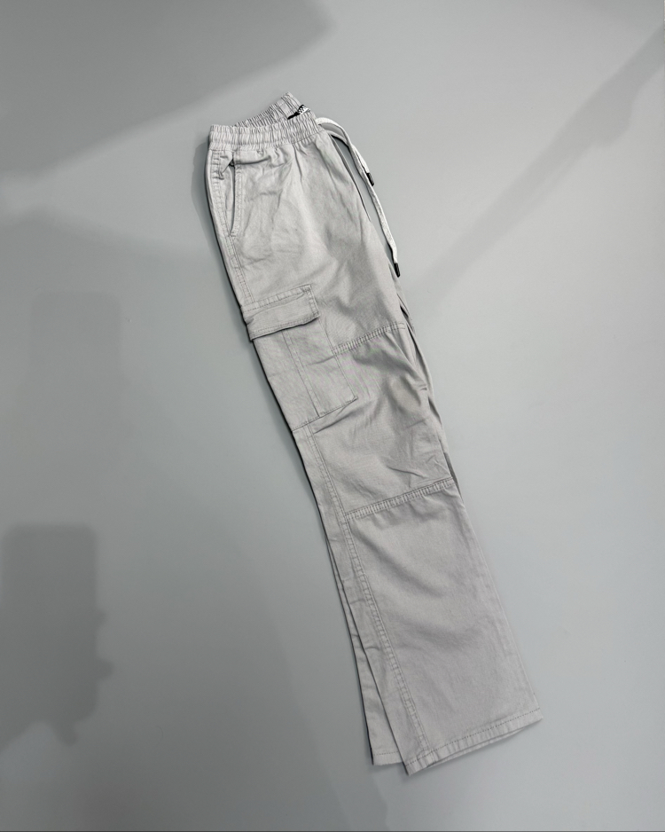 Gri baggy kargo pantolon 