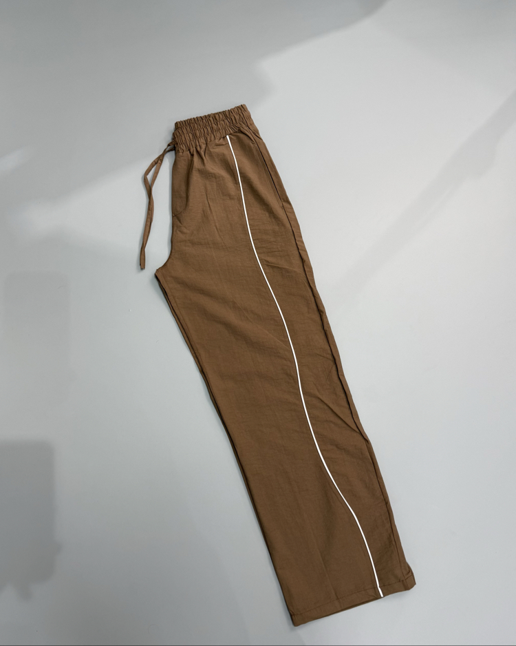 Kahverengi baggy paraşüt kumaş 