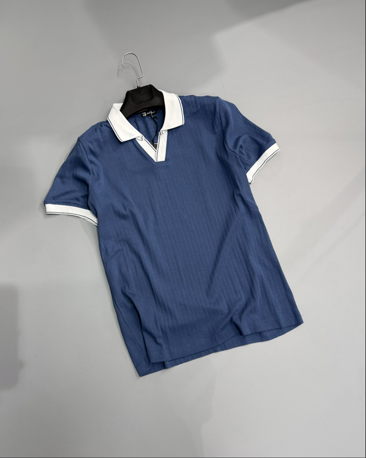 İndigo polo yaka