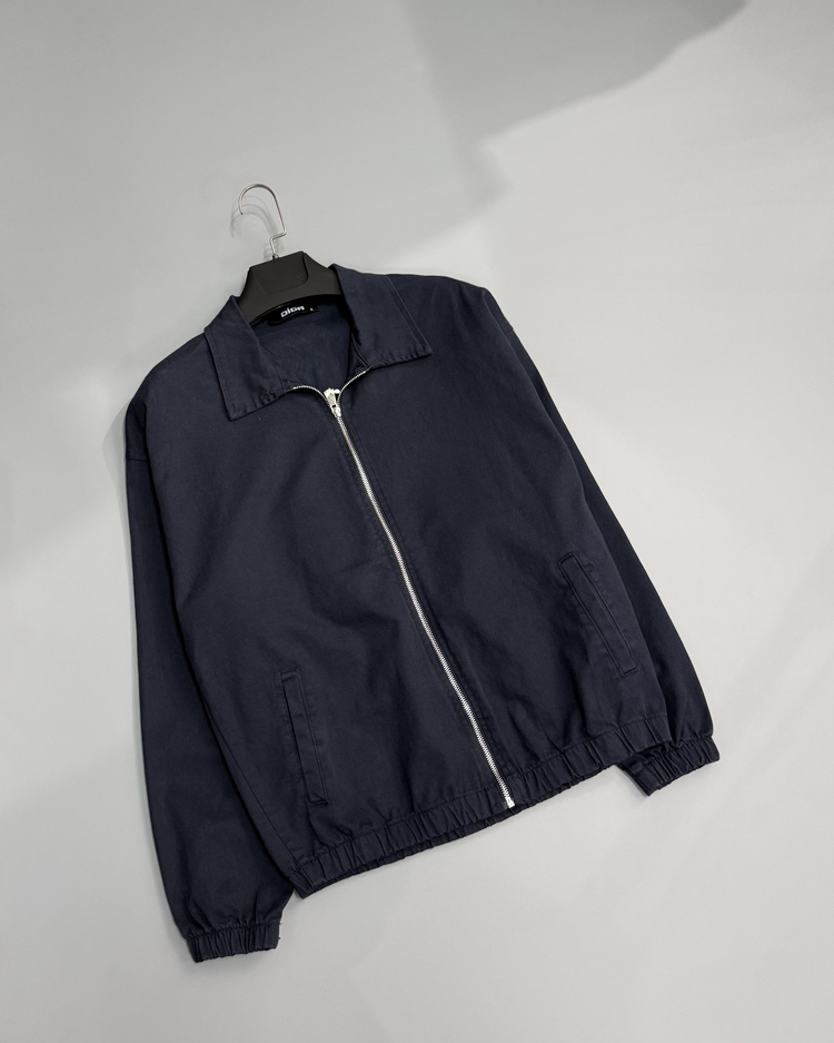 Lacivert oversize Gabardin ceket