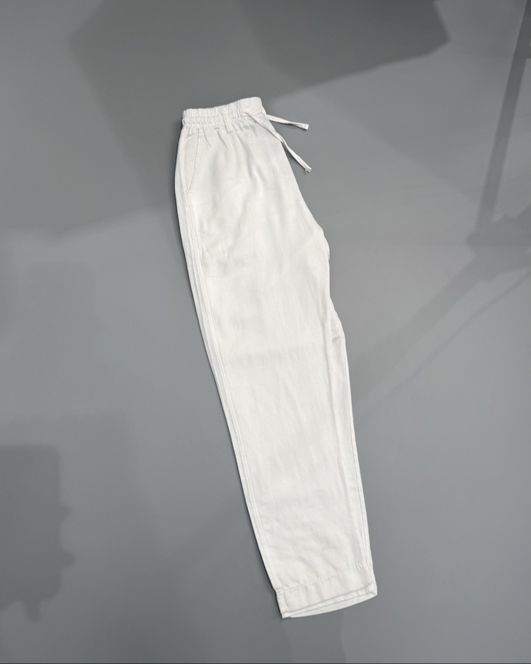 Beyaz Gabardin regular pantolon
