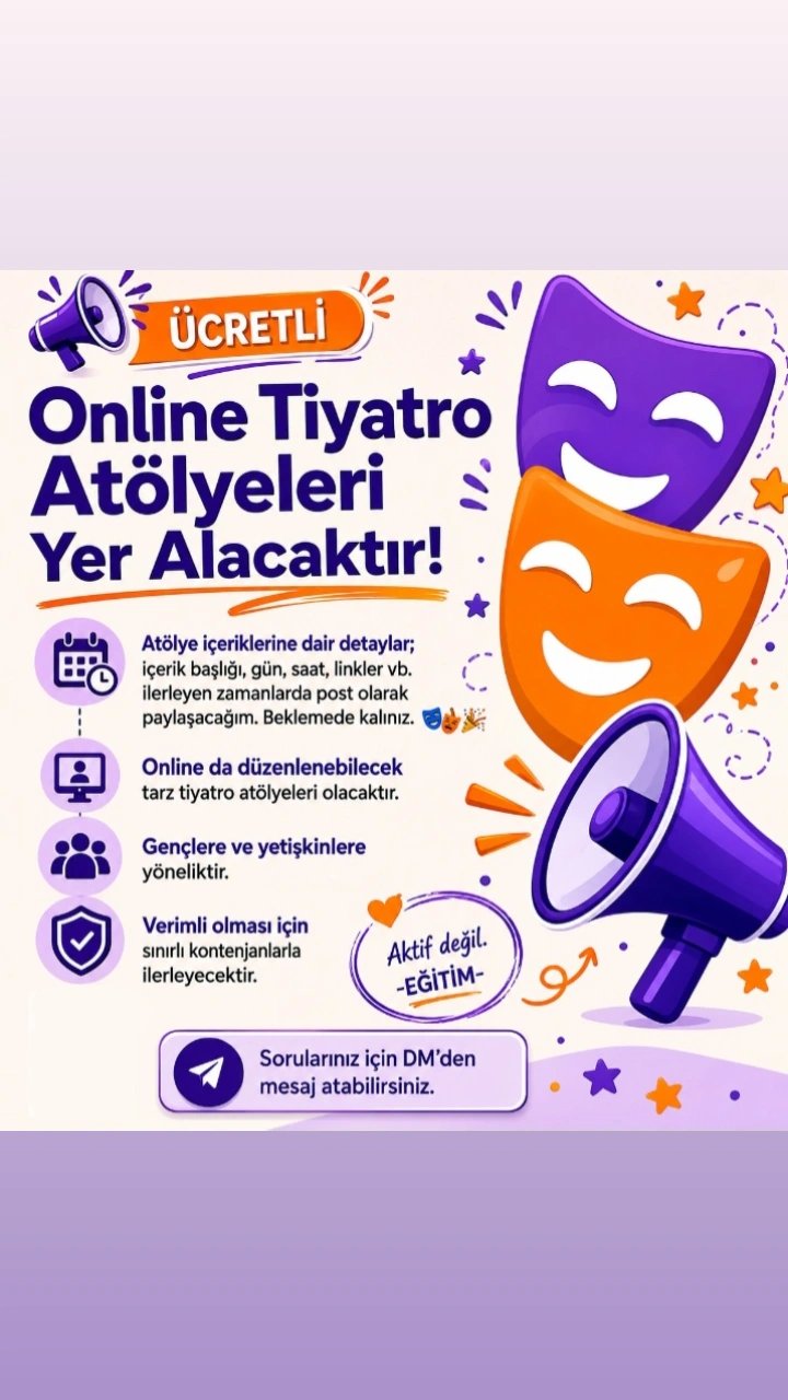 Ücretli Online Tiyatro Atölyeleri