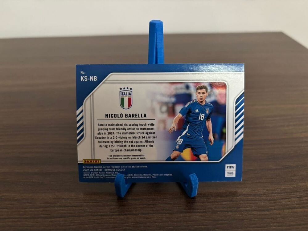 Nicolò Barella 24-25 Panini Donruss | Maç Forma Parçası Kartı