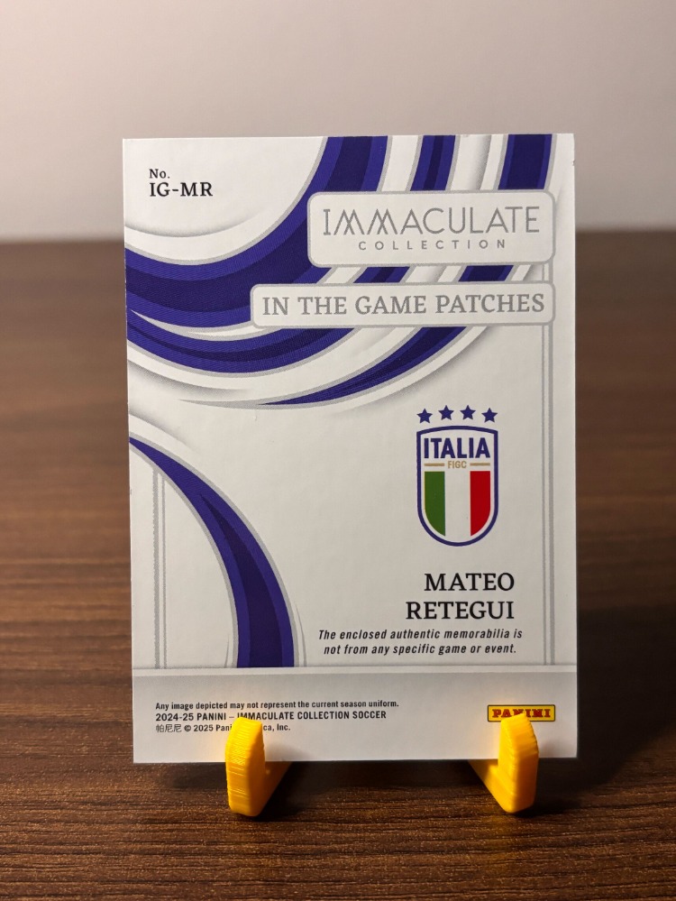 Mateo Retegui 2024/25 Panini Immaculate Forma Parçalı /30
