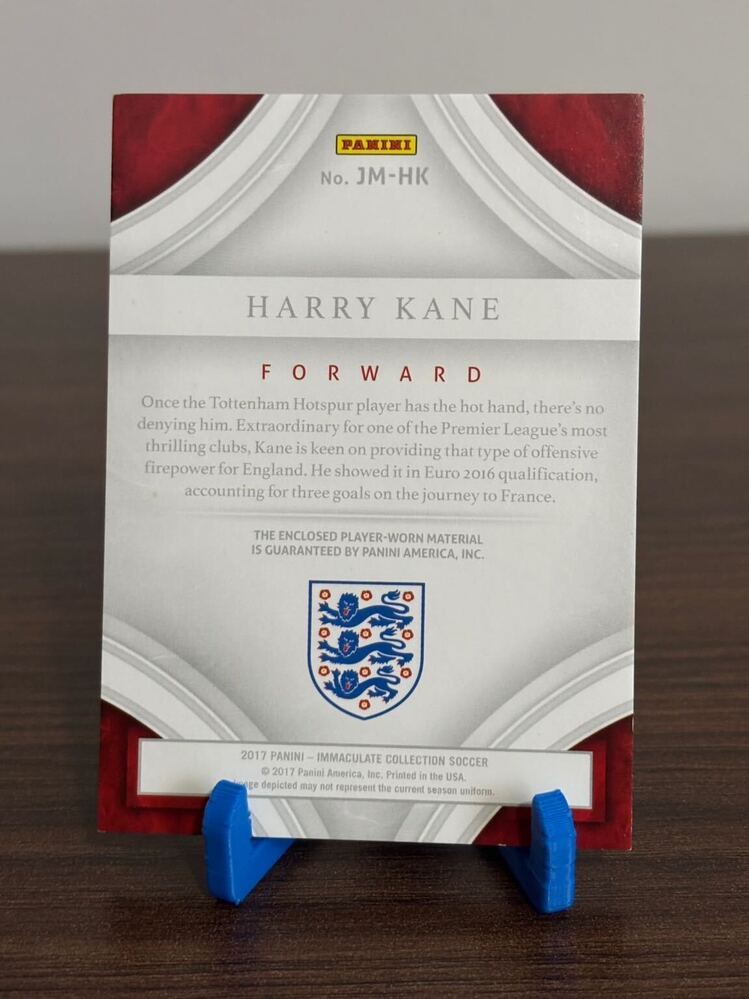 Harry Kane 2017 Panini Immaculate Soccer | Maç Forması /49