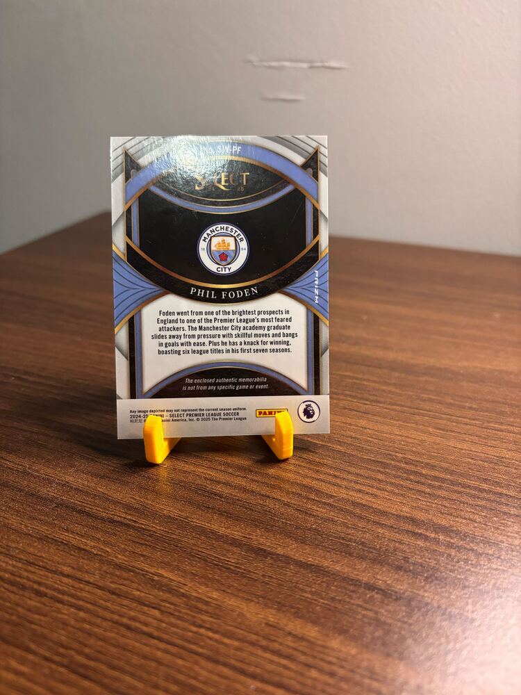 2024-25 Panini Select Premier League - Select Swatches Phil Foden Forma Paraç