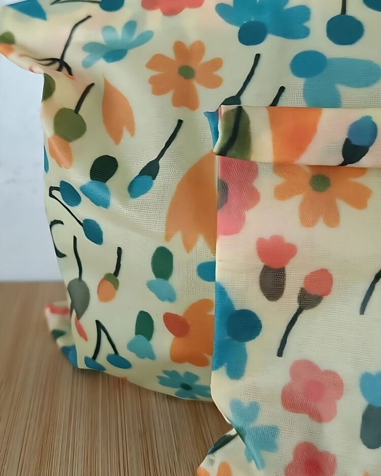 Balmumlu Gıda Saklama Kesesi – 2'li Set (15x20 cm & 25x30 cm)