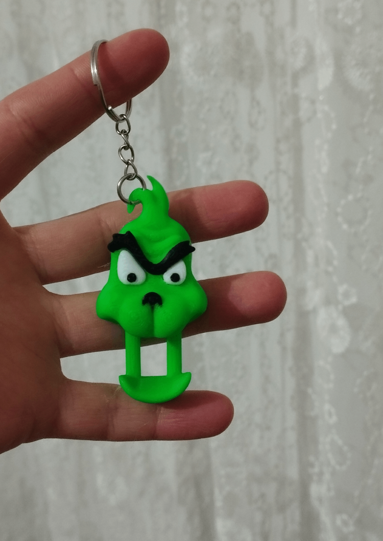 Grinch Telefon Tutucu - 3D Hareketli Anahtarlık