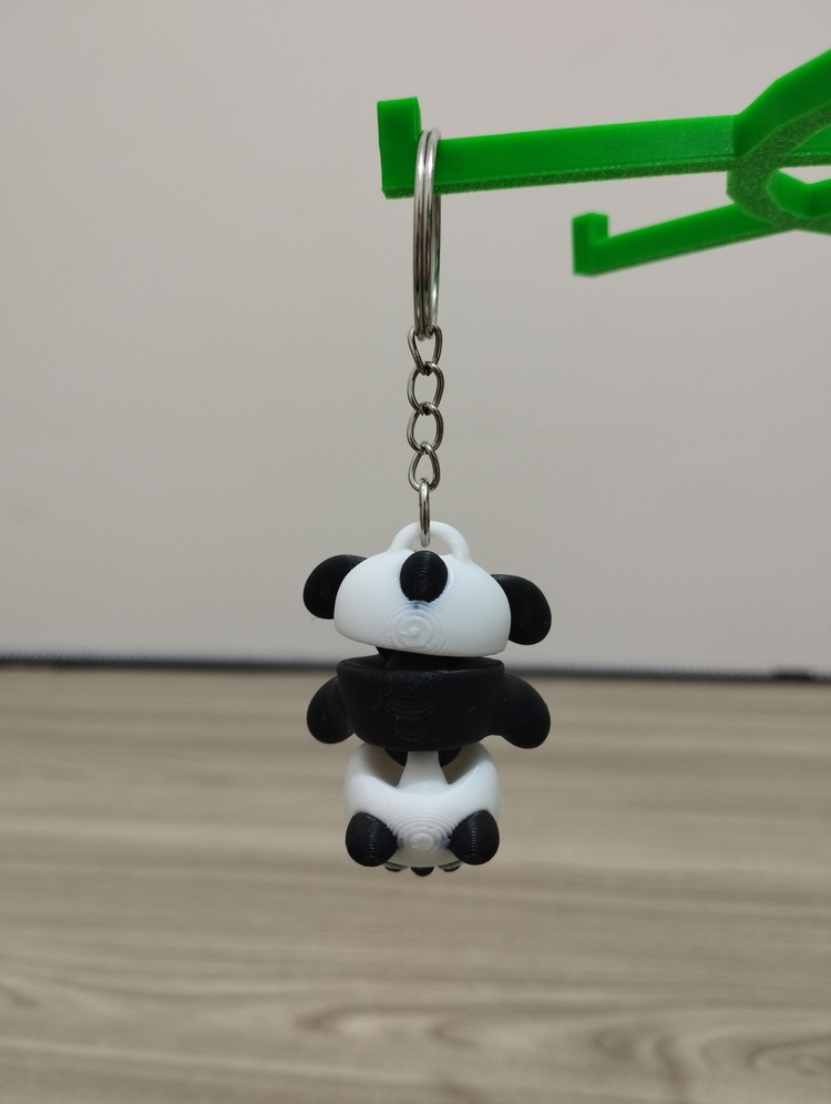 Sevimli Panda - 3D Hareketli Anahtarlık