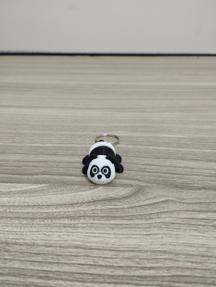 Sevimli Panda - 3D Hareketli Anahtarlık