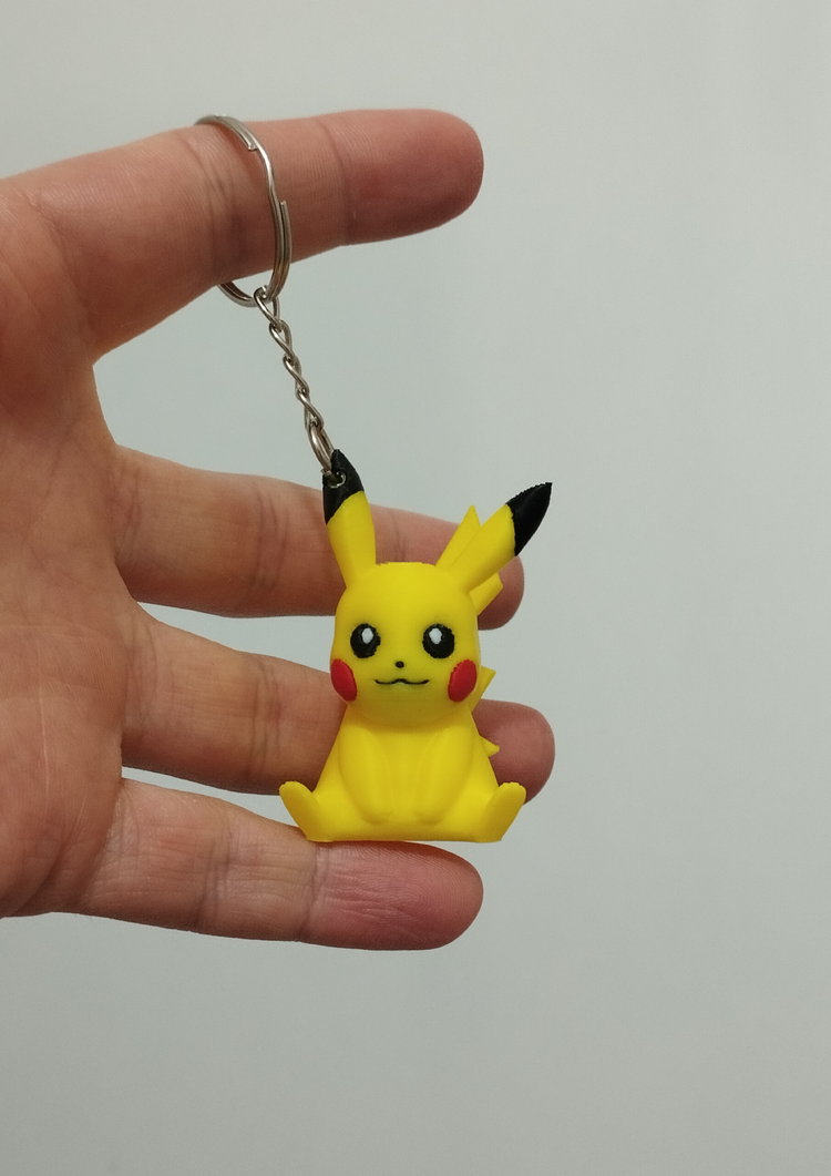Sevimli Pikachu - 3D Hediyelik Anahtarlık