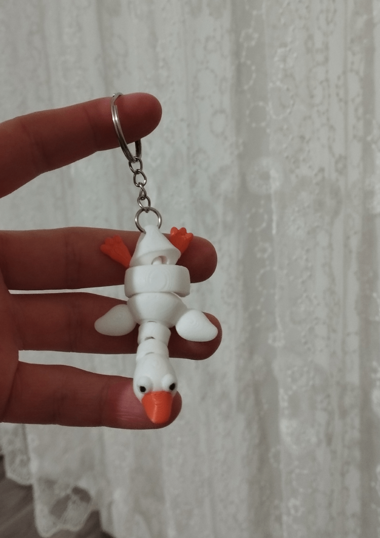 Beyaz Ördek - 3D Hareketli Anahtarlık