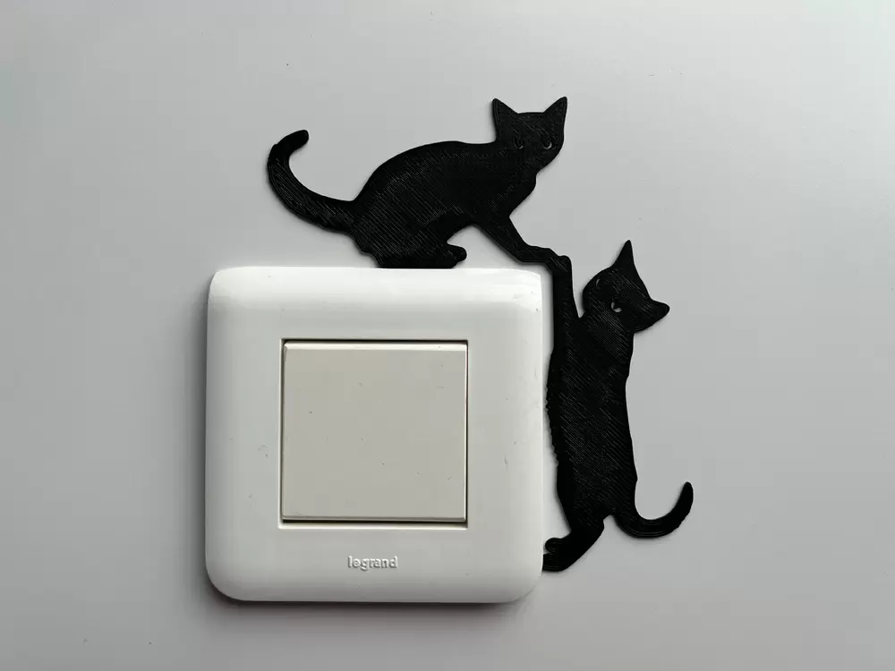 2 Sevimli Kedi - Priz Dekoru
