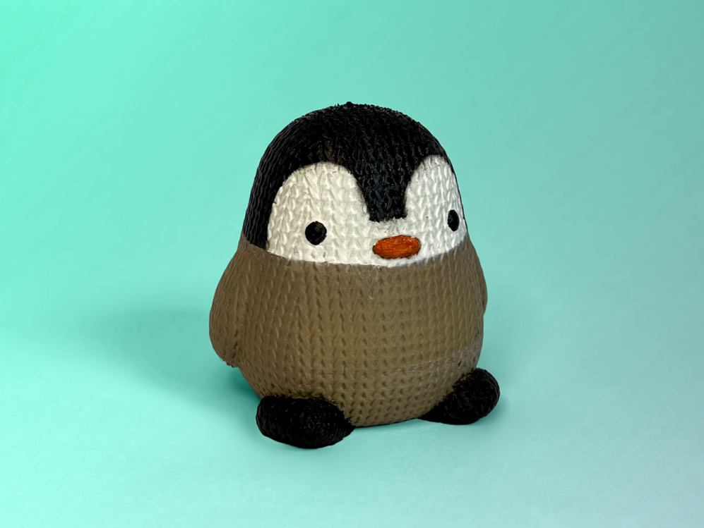 Bebek Penguen – 3D Örgü Tasarımı